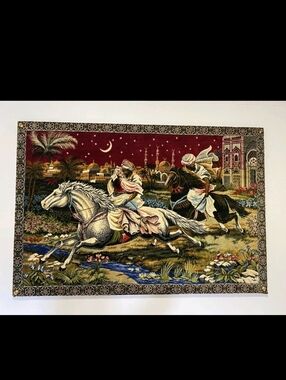 Vintage Arabian Nights/1001 Velvet Themed Tapestry Tapestry 173 x 118 Cm